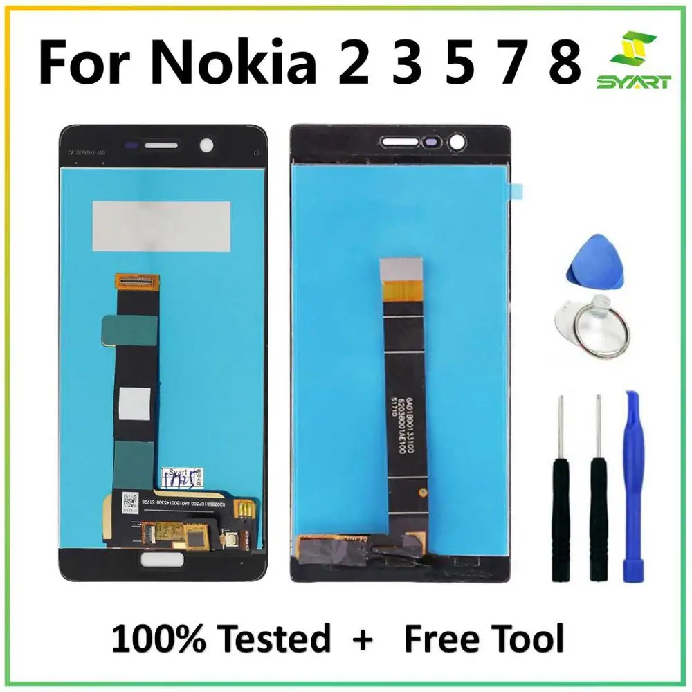 ЖК дисплей Экран для nokia 2/3/5/7/8 Дисплей с Сенсорный экран планшета Ассамблеи
