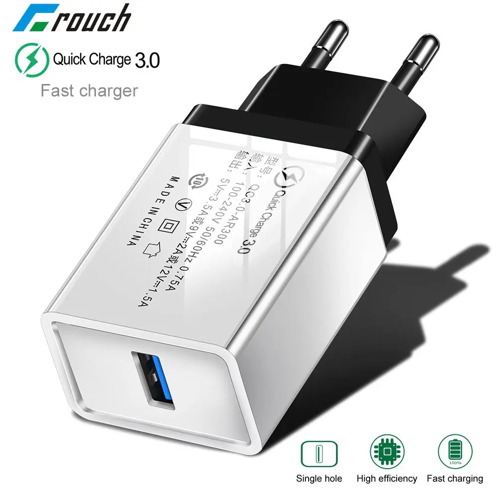 Приседать USB Зарядное устройство Quick Charge 3 0 Быстрая зарядка QC3.0 адаптер