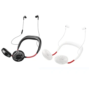 

Fourth Generation New Hanging Neck Fan with Bluetooth Headset Mobile Phone Control Neck Fan Applet Control Wind