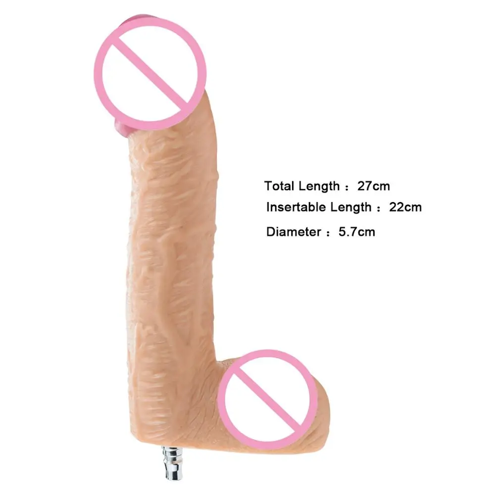 Sex Machine Huge Dildo Accessories ANNGEOK Soft Feel Men's Peins for Metal Machine Gun Women Vagina Adult Toys AN-R4