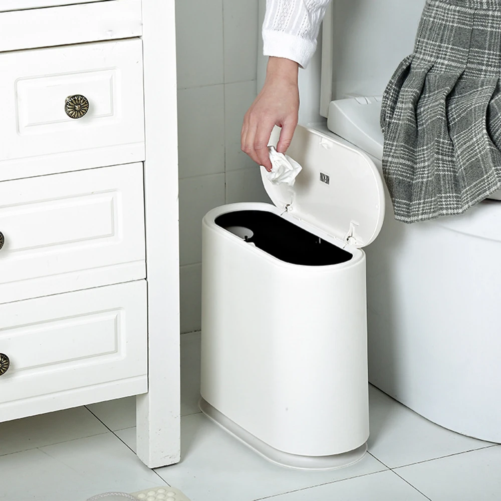 11Л пластиковый мусорный бак ванная комната мусорное ведро туалет мусорная корзина мусорное ведро держатель для мусорного мешка контейнер для хранения