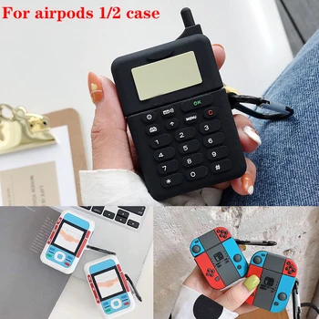 

For AirPods Case luxury 3D game modle Pattern Protective Silicon case Earphone Case For Air pods 2 cover чехол для наушников
