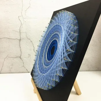 

Winding Painting Nail String Arts and Crafts Office Desk Decoration Home DIY Painting Materials Kit for Kids Adults 30x30cm 4.4