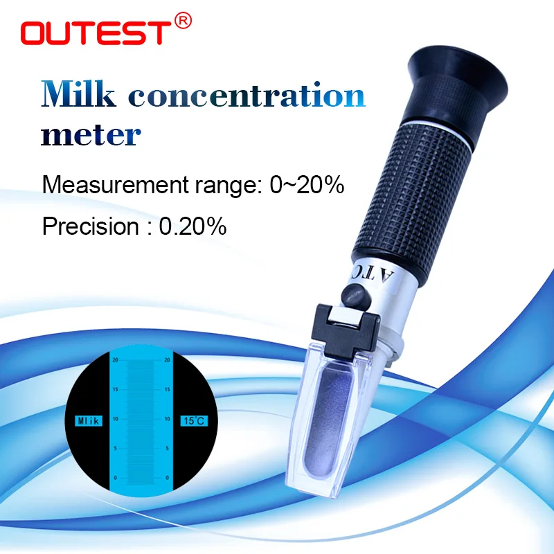Портативный Измеритель концентрации молока 0 20% RZ125 автоматический рефрактометр