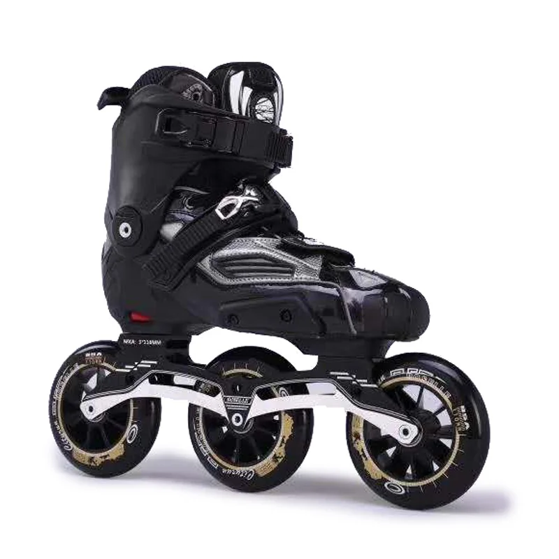 Оригинальные роликовые коньки Roselle скоростные Коньки 3*90/100/110 мм ботинки на