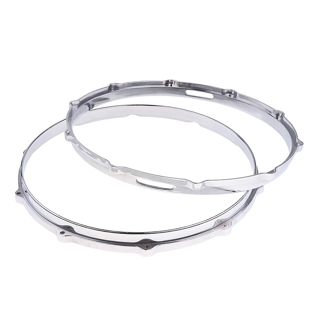 2pcs 14inch Snare Drum Hoop Ring Rim Percussion Instrument Parts Accessories