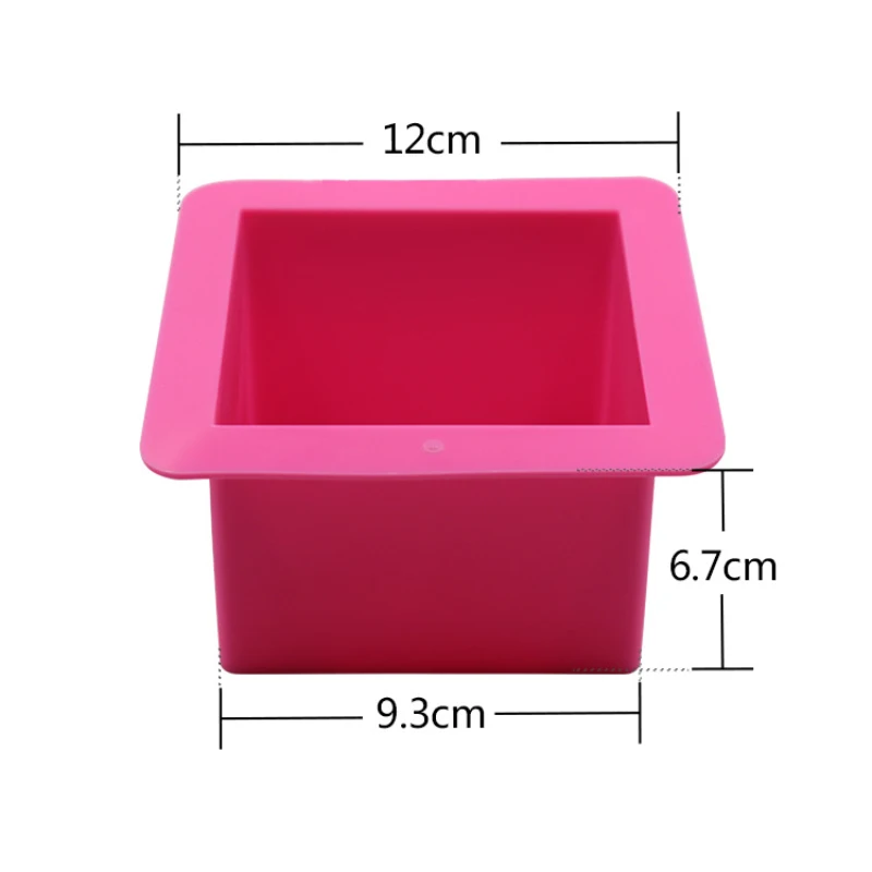 500ML Large Cube Square Silicone Soap Mold Handmade Resin Casting Jewelry Making Tools Ice Cube Pudding Bread Cake Bakeware Mold