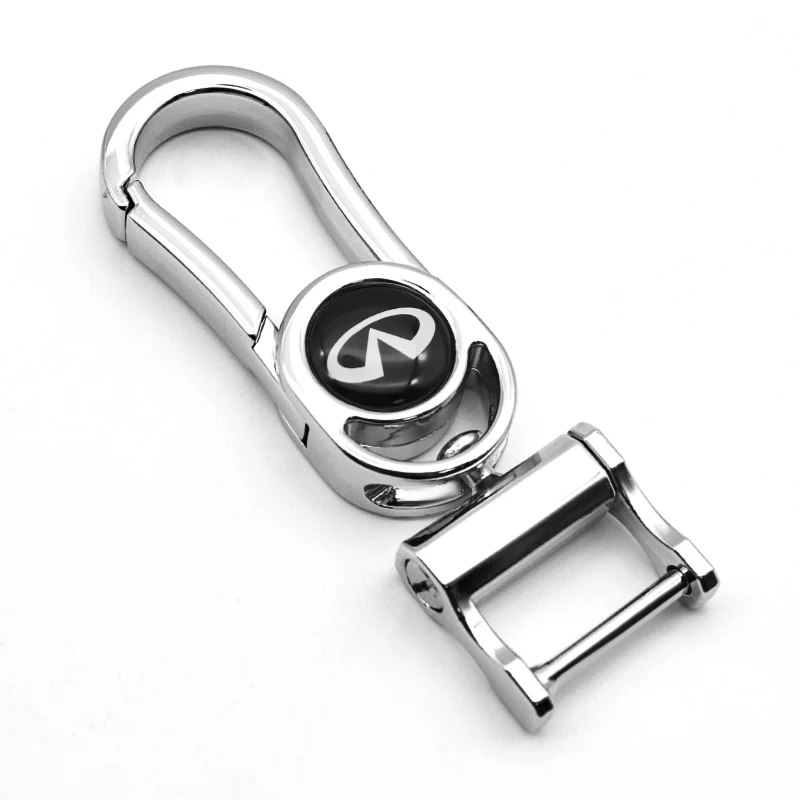 

Car metal keychain anti-lost design 360Â°rotating personality creativity for Infiniti- Q50 Q60 Q70 QX30 QX50 QX60 QX80 ESQ