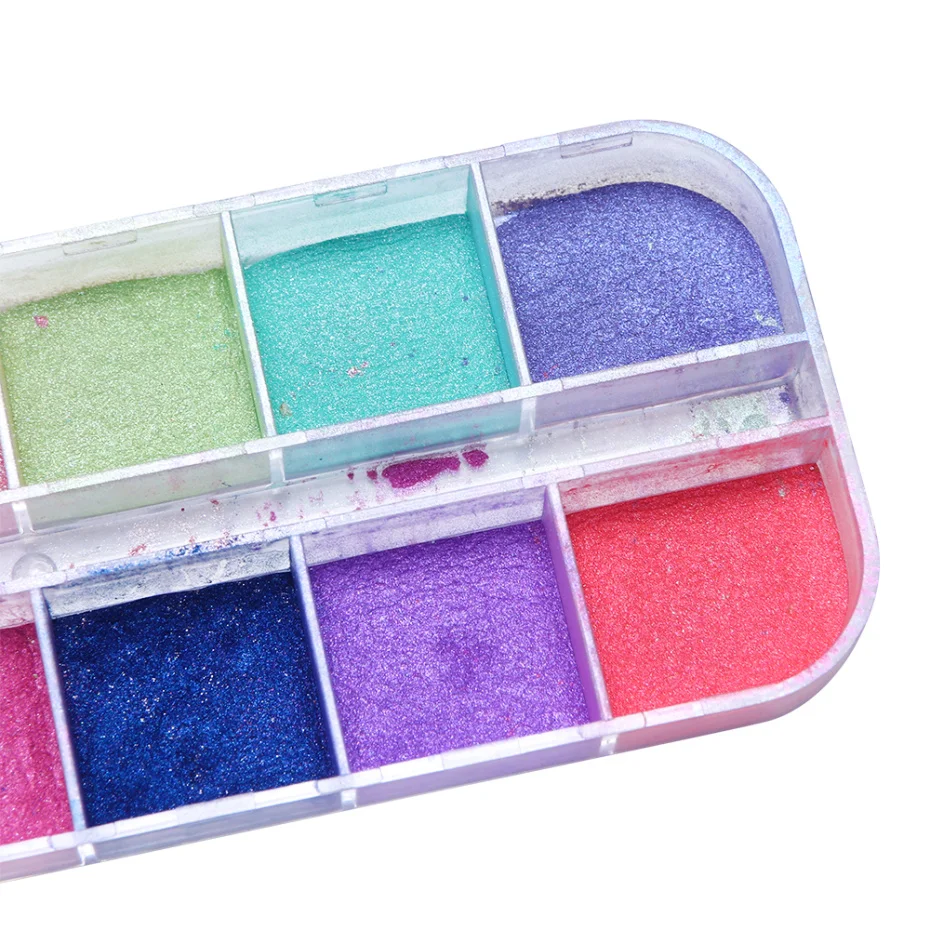 Chrome Nail Art Glitter Pigment Mirror Dipping Powder Super-fine Colorful Shimmer Pearl Powder Nail Decorations Dust LAZGF-2 nail powder nail glitter nail pigment nail decoration nail decorations