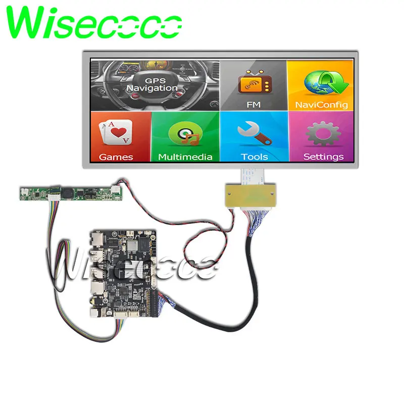 Wisecoco HSD123KPW1-A30 ЖК-дисплей 12,3 ''1920x720 Монитор для автомобиля HDMI Andriod плата высокой яркости 1000 нит