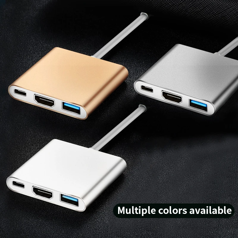 Usb-хаб с HDMI USB3.0 адаптер для SD TF Card Reader концентратор type-C pltter для ноутбука Ma cbook Pro Аксессуары мульти-концентратор