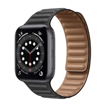 

Leather loop magnetic watch strap for apple iWatch i1/i2/i3/i4/i5/I6 38/40mm 42/44mm wrist bands for iphone watches