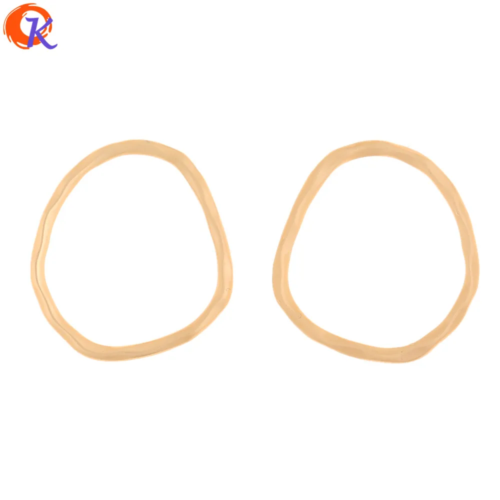 

Cordial Design 50Pcs 29*32MM Jewelry Accessories/Earrings Connectors/Matte Gold/Ring Shape/Hand Made/DIY Making/Earring Findings