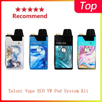 

Pre-order Talent Vape ECO VW Pod System Kit 1100mAh built-in battery max 40W output with 4.5ml capacity& 0.7inch LED screen kit
