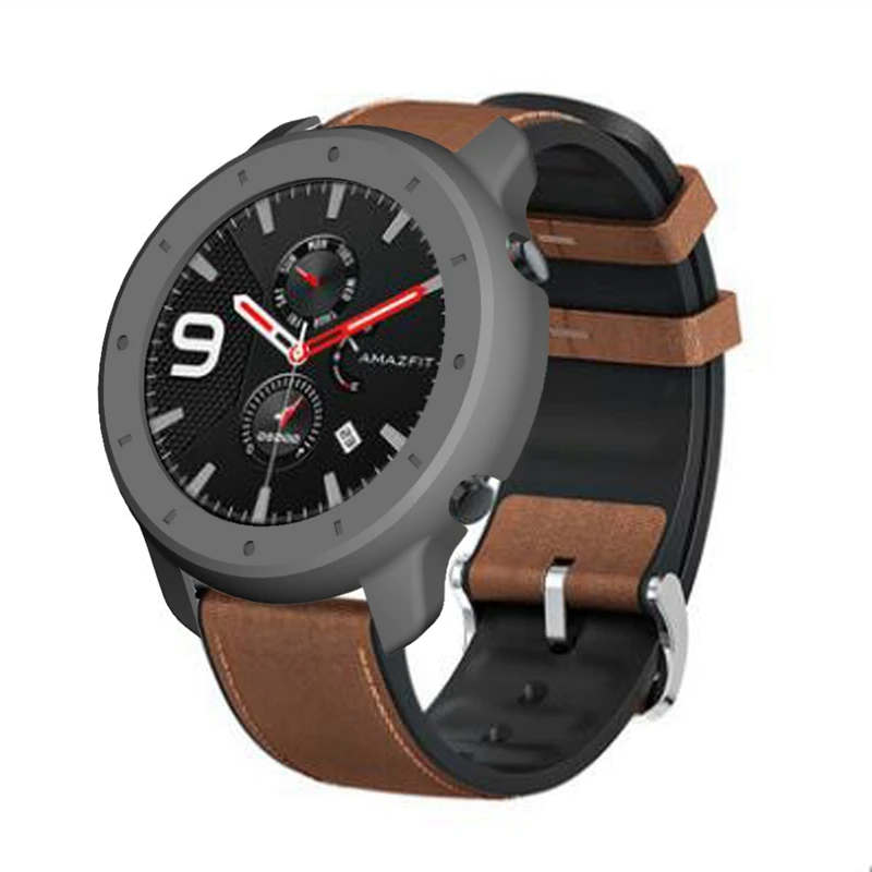 YUEDAER GTR 47 мм чехол жесткие ПК-Чехлы для Huami Amazfit GTR 47 мм чехол для часов защитный противоударный чехол для Amazfit GTR 47 черный