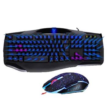 

G12 Light Keyboard Mouse Set Usb Cable Game Esport Keyboard Mouse Game Equipment Set Computer Accessories