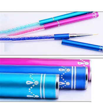 

3Colors Nail Art Pen Dotting Drawing Painting UV Gel Liner Polish Brush Set Nail Art Dotting Tools Hot Sale