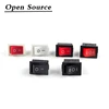 5pcs KCD1 Rocker Switch Push Button Mini Switch 6A-10A 250V KCD1-101 2Pin 3Pin Snap-in on/Off 21*15MM Black Red White ► Photo 2/6