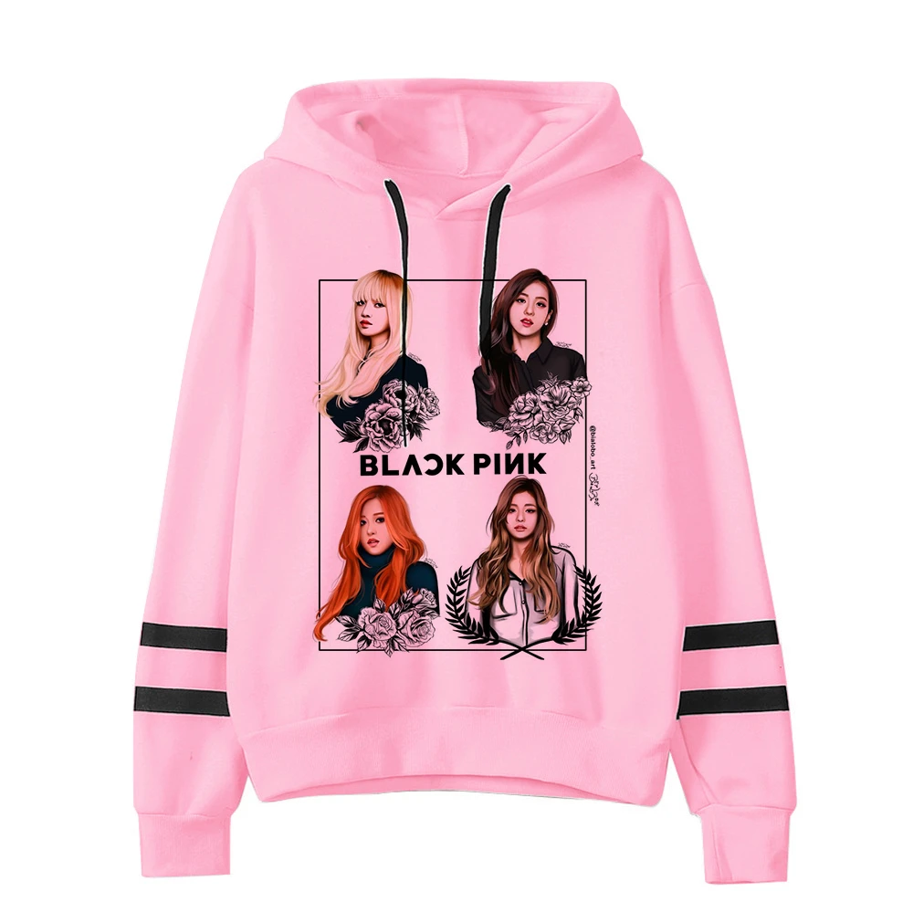 Blackpink Kill This Love Women Sudadera Suelta Lisa Jisoo Jennie Rose Estampado Cuello Redondo Sudadera Con Capucha Sólida Sudadera Con Capucha idusem.idu.edu.tr