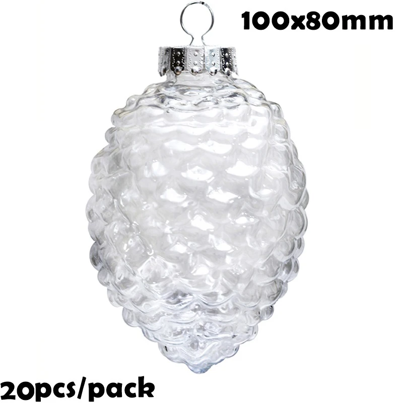 Акция-20 штук x DIY Paintable/небьющиеся рождественские украшения шар/орнамент 100 мм