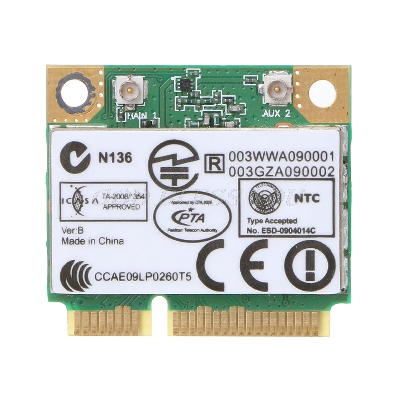 AR5B93 AR9283 мини PCI E беспроводная Wi Fi карта Wlan 300Mpbs для Atheros Прямая поставка|Сетевые