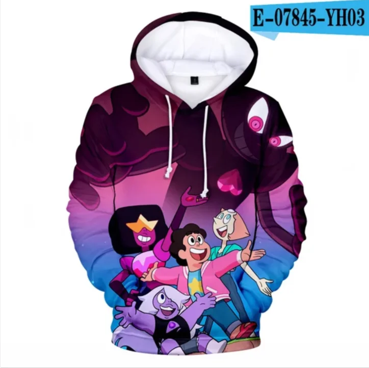 Толстовка steven universe 3d модные куртки для мальчиков и девочек в стиле Харадзюку