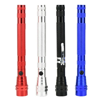 

Telescopic LED Working Light Flexible Neck Flashlight with Double Magnet Battery Powered Small Light Torch Car Repair, Home Use