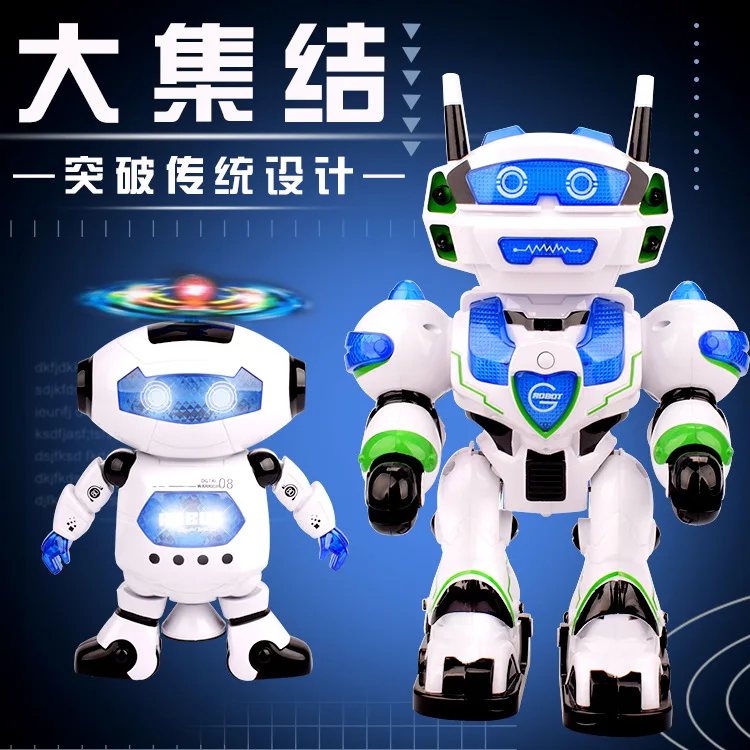 

Stall Hot Selling Robot Toys Educational Early Childhood Space Dancer Shining Music Dancing Robot Children Gift