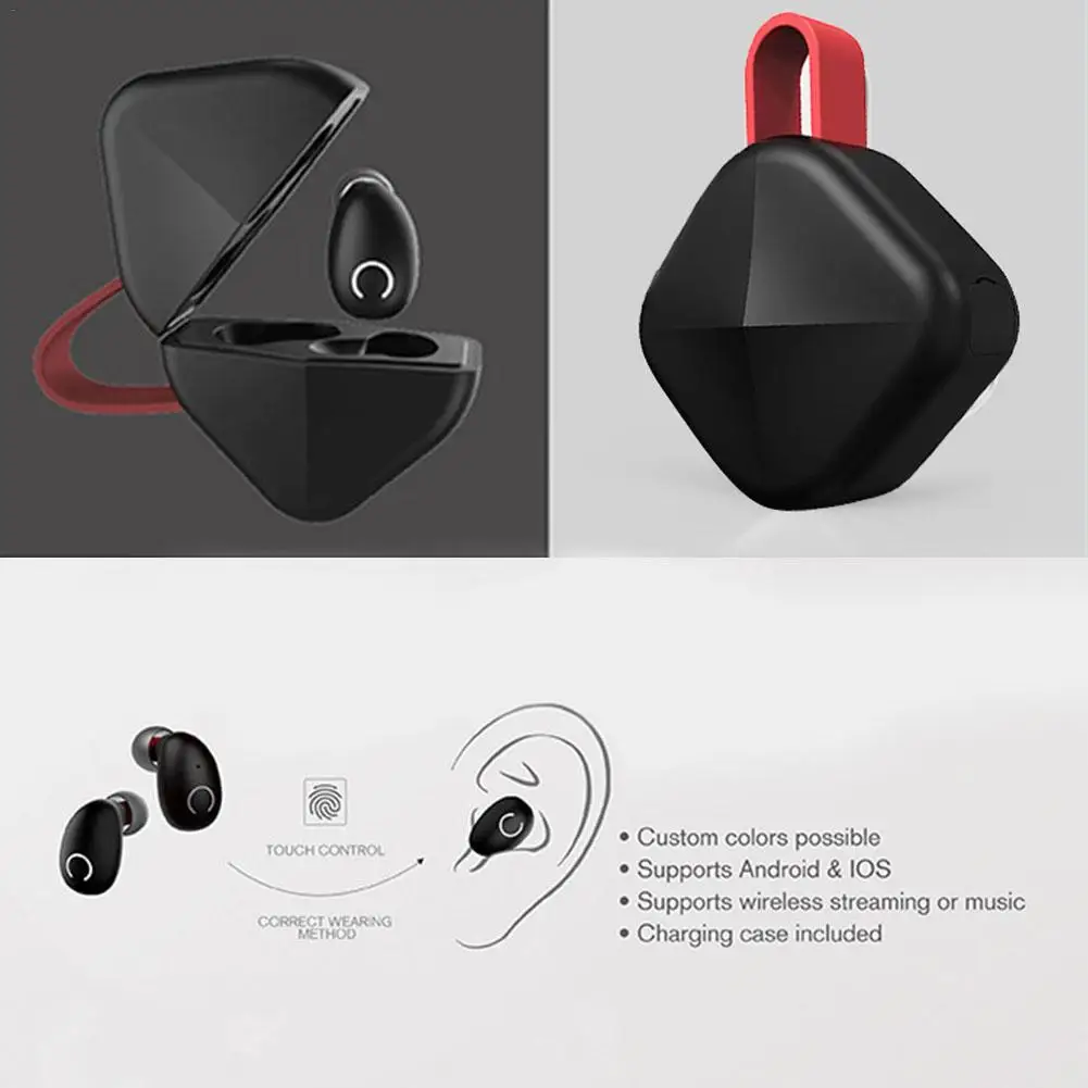 B6 TWS, настоящие Bluetooth 5,0, стерео бинауральные наушники, Беспроводные спортивные Hi-Fi наушники, громкая связь, HD вызов, IPX7, водонепроницаемые мини наушники