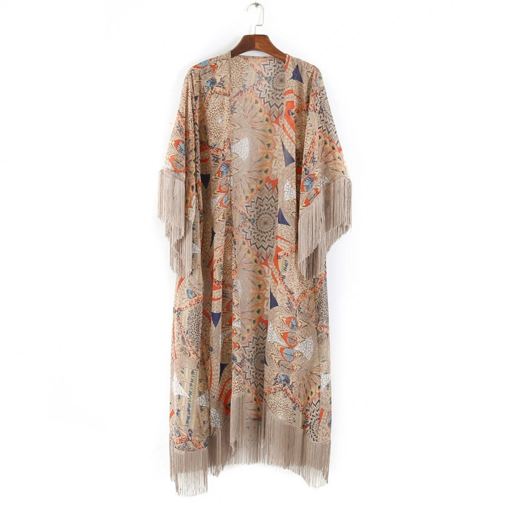 Japanese Kimono Yukata Kimono Tassel Cardigan Fashion Blouse Women Long Cardigan Haori Traditional Kimonos Dress Obi Shirt