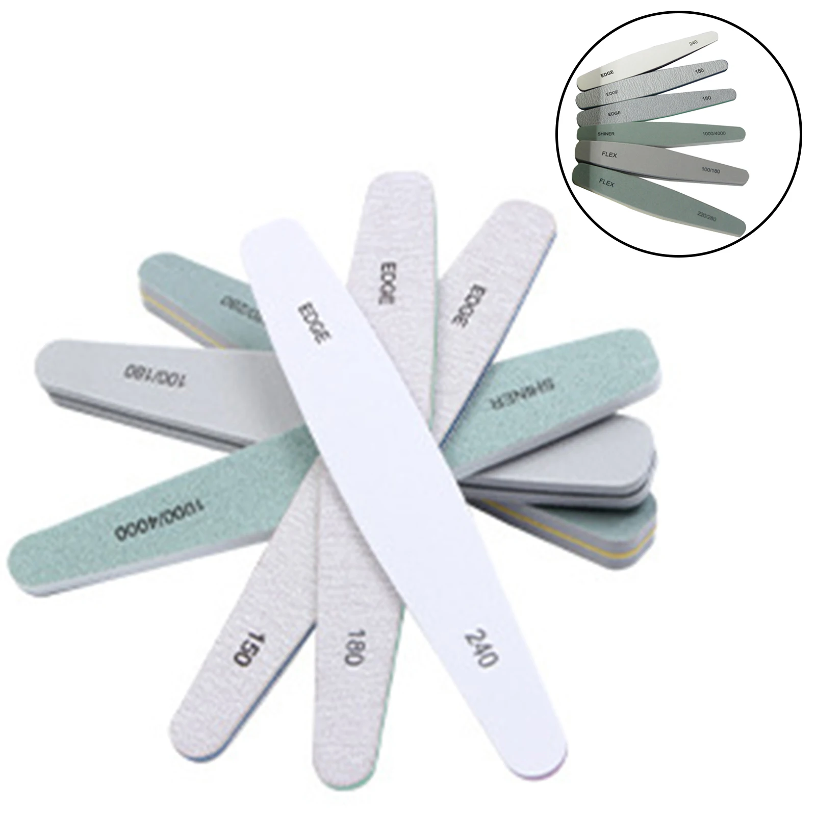 Nail Files Set Polisher For Nail Grooming And Styling Acrylic Nails