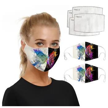 

Reusable Mouth Mask Washable Protective PM2.5 Filter Anti Dust Face Mask Windproof Mouth-muffle Bacteria Anti Flu Mask