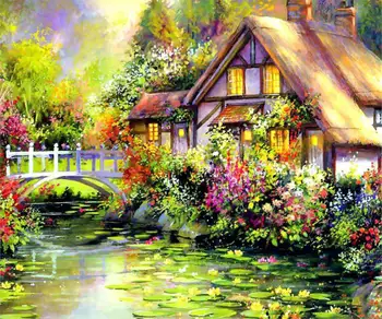 

oneroom Forest Girl and Animal Embroidery Needlework Crafts Wolf 14CT DMC DIY Quality Arts Cross Stitch Kits Handmade Decor