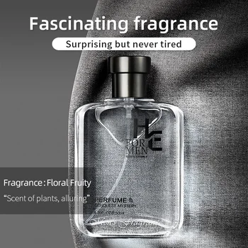 

(H&E) Men's Fashion Perfume Gift Box Lasting Essence Eau De Toilette 50ML To Send Three Samples (Gulong Perfume Natural Fresh)