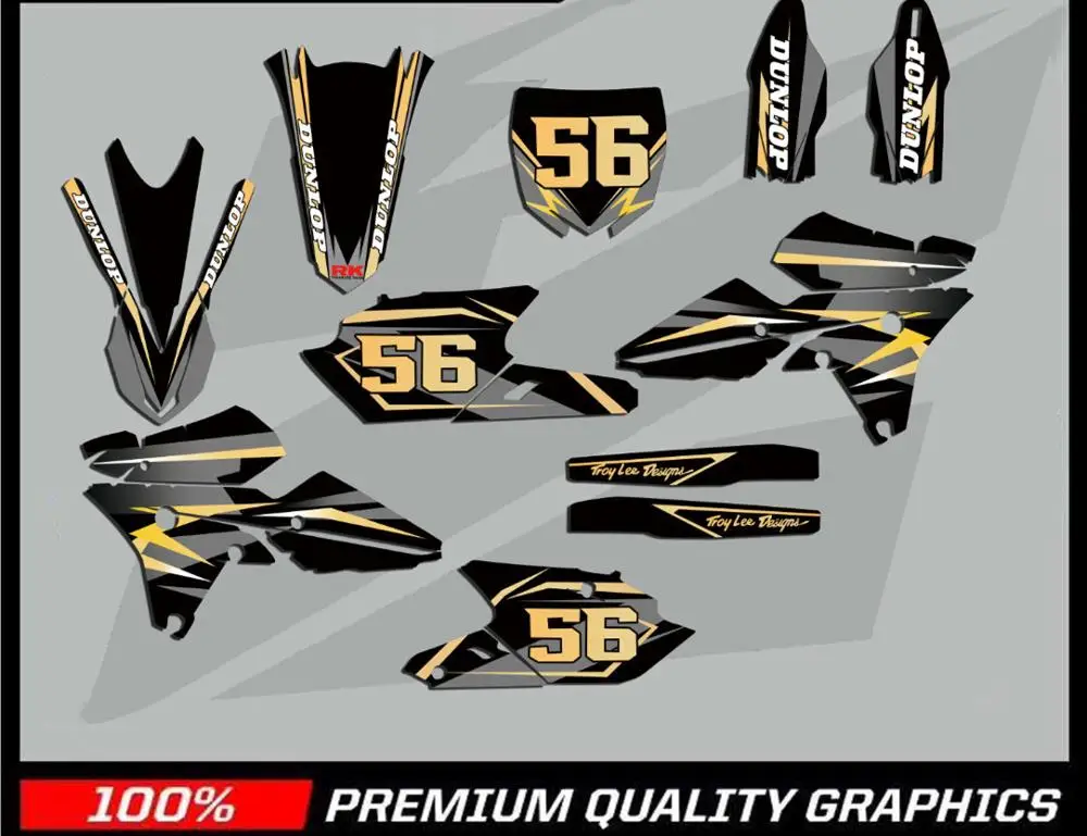 Для YAMAHA 250 WRF 2019-2015 team фоны графические наклейки Наборы наклеек для WRF250 WR250F 2015 2016 2017