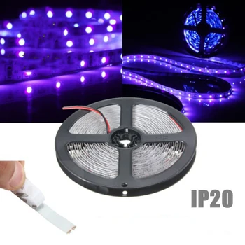 

UV LED Strip Light 12V DC SMD 3528 1M Non-Waterproof Purple Flexible UV Tape