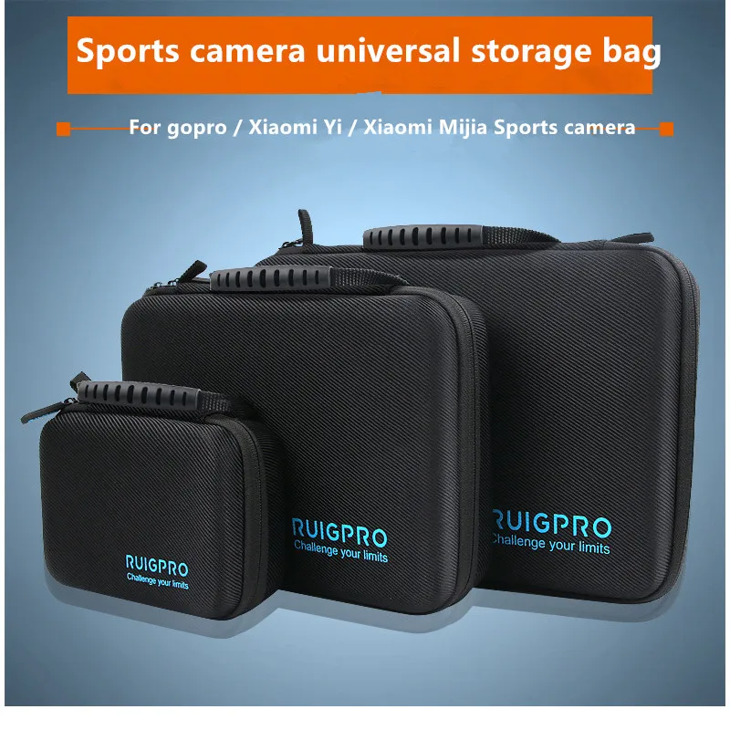 Portable Carry Storage Bag Protective Case EVA Box 3 Size Handbag For GoPro Hero 7 6 5 4 Xiaomi YI Sjcam Accessories Camera Bag (5)