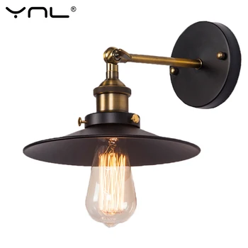 

Retro Industrial Wall Lamp Loft Vintage Black Iron Wall Sconce Stair Light Fixture For Home Corridor Outdoor Lighting 110V 220V