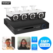 KERUI HD1080P 8CH NVR Беспроводная CCTV уличная ip-камера 5MP wifi Домашняя безопасность видеонаблюдение Обнаружение движения сигнализация NVR комплект