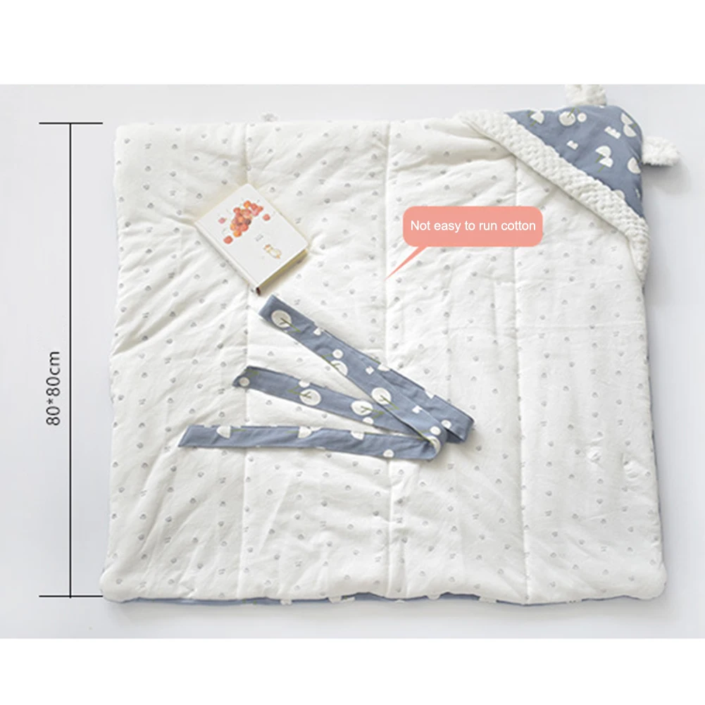 Детский мягкий теплый конверт-конверт для новорожденных, Хлопковое одеяло с рисунком для маленьких мальчиков и девочек, спальный мешок