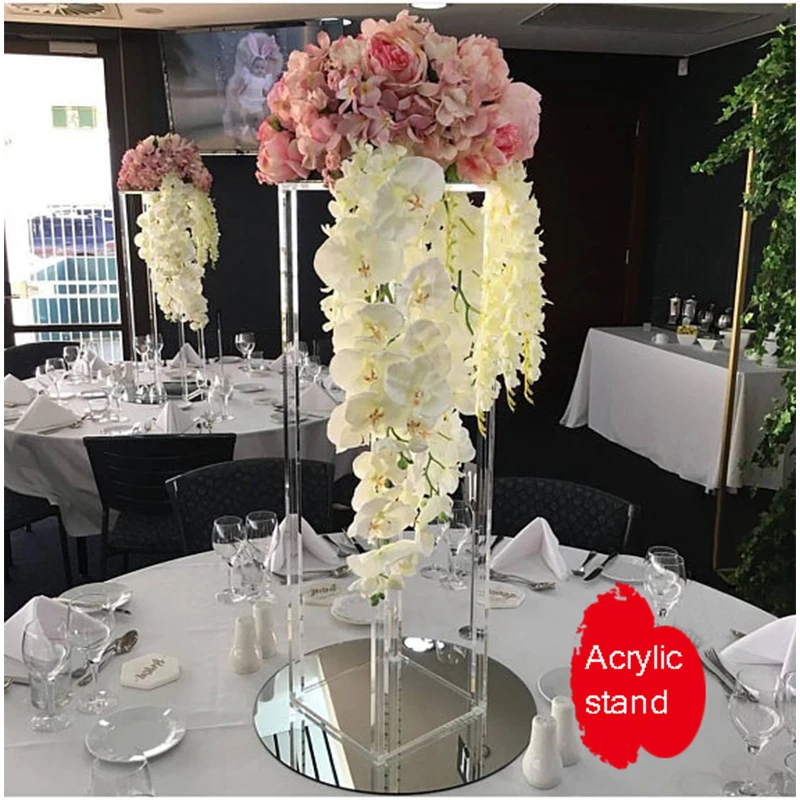 Home Party Table Backdrop Stand Decoration Wedding Acrylic Centerpiece
