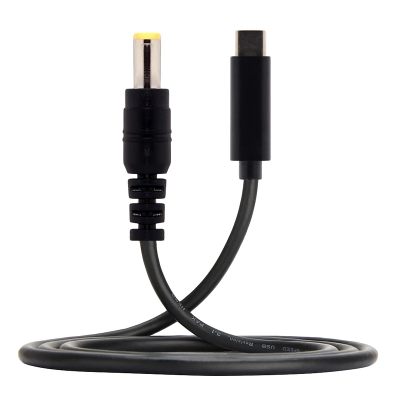 Горячий-Тип C USB-C вход в прямоугольник 5,5*2,5 мм Мощность PD зарядный кабель для ноутбуков 180 см 6 футов