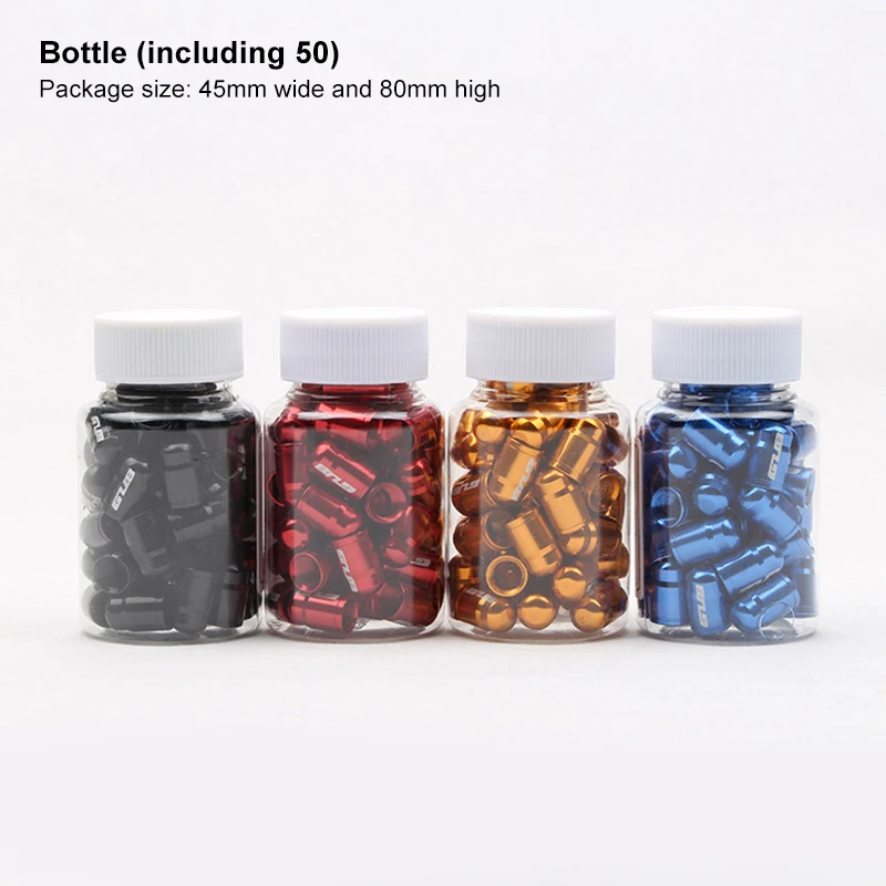 50pc Aluminum Bicycle Tire Valve Cap Ultralight Mountain Road Bike Tyre Cap Schrader/Presta Tire Valve Protector MTB Accessories