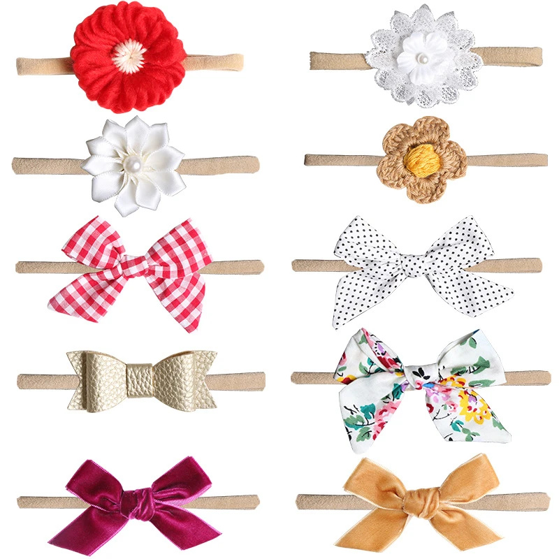 new born baby accessories	 1 PCS Baby Girl Headband Infant Hair Accessories Bowknot Dot Band Flower Newborn Headwear Tiara Headwrap Gift Toddlers Ribbon cool baby accessories