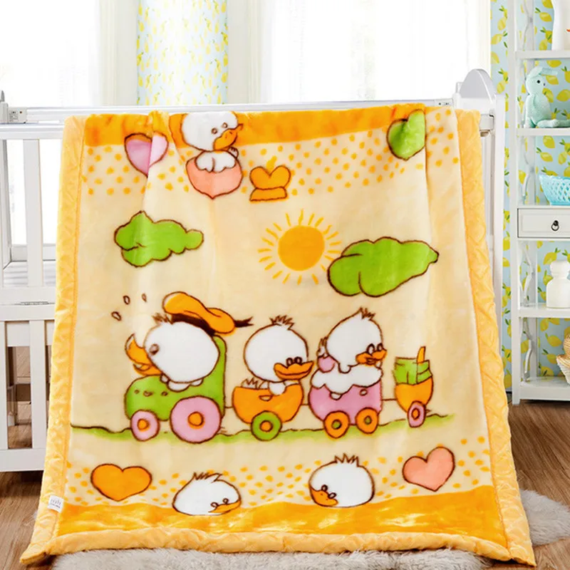 Double thick children blanket baby baby blanket winter coral velvet
