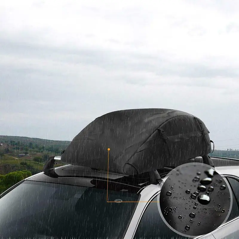 Beste 130X100X43cm 20 Cubic Auto Cargo Dak Tas Waterdichte Rooftop Bagagedrager Zwart Opslag Reizen Waterdichte suv van voor Auto S