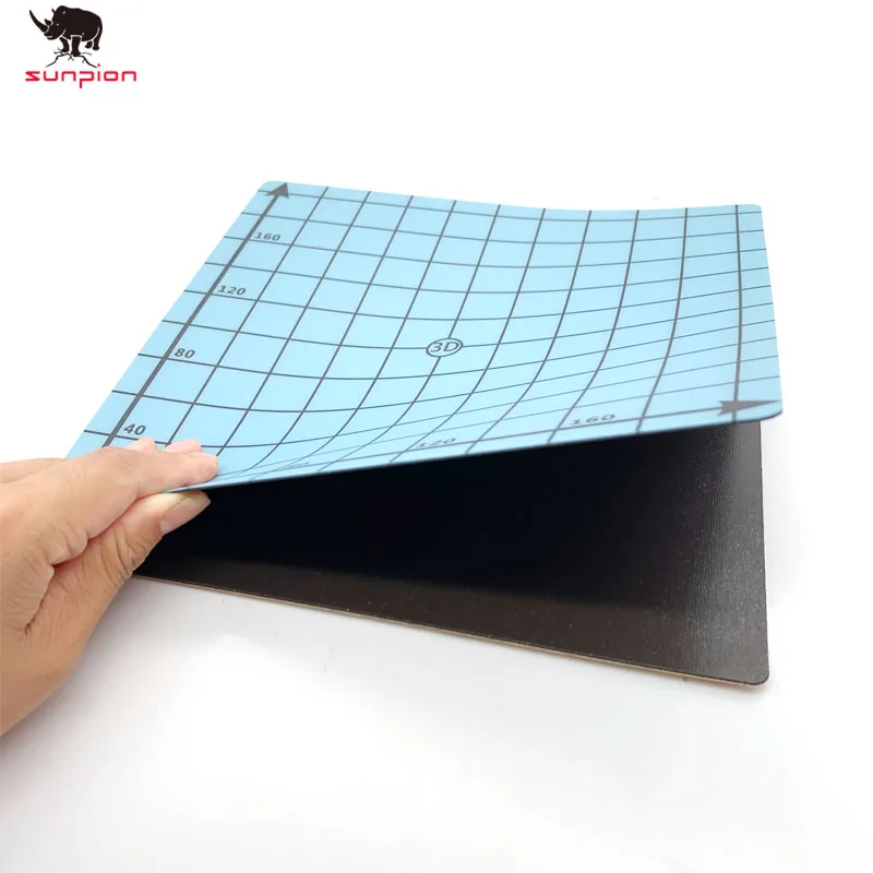 1 шт., магнитные печатные наклейки для кровати, лента для 3d принтера, 220*220 мм, с координатной печатью, наклейка для поверхности горячей кровати, синяя, для деталей 3d принтера