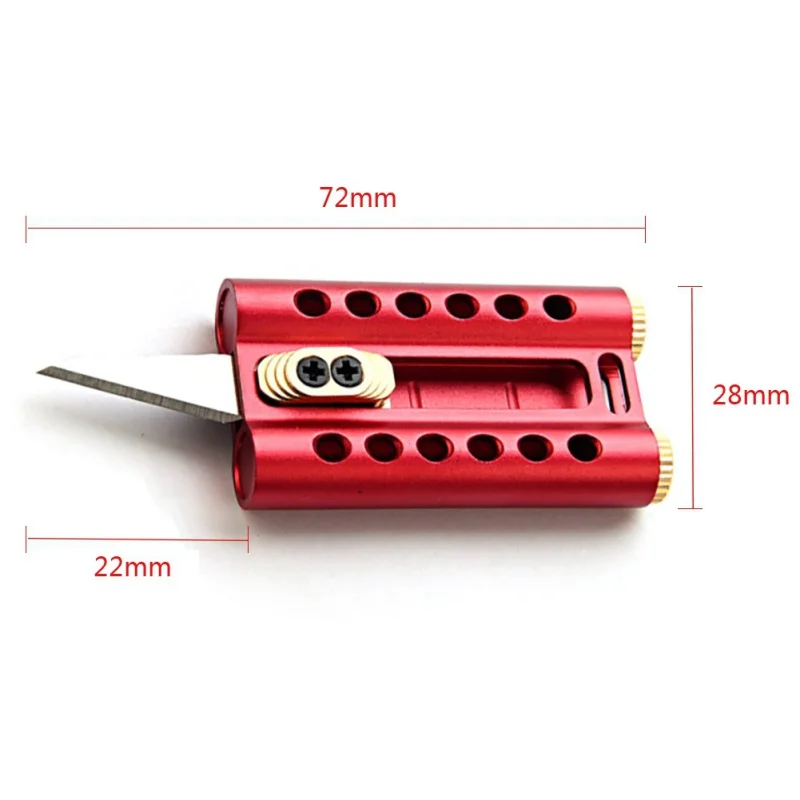 

Mosquito Repellent EDC Mini Detachable Knife Paper Cutting Multi-function Mini Blade Brass Pocket Key Ring Folding Knife