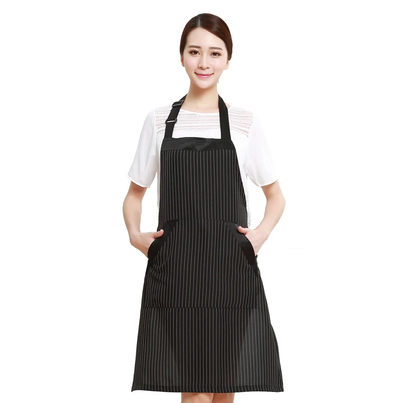 Мужской Профессиональный парикмахерский фартук в полоску, прочные парикмахерские накидки для стрижки волос, Регулируемая Рабочая одежда для красоты, маникюра, макияжа, фартук