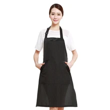 Мужской Профессиональный парикмахерский фартук в полоску, прочные парикмахерские накидки для стрижки волос, Регулируемая Рабочая одежда для красоты, маникюра, макияжа, фартук